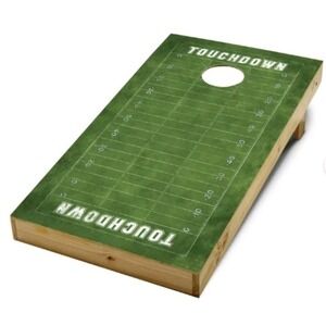 New Cornhole Decals Football Field Adhesive Backing Rec League 2X4 Skins 2 Decal